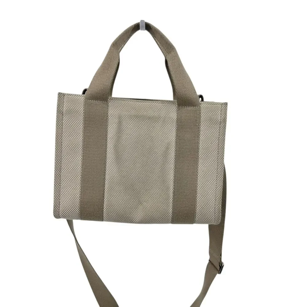 Lululemon Beige Two-Tone Canvas Mini Tote Bag 4.5L W/ Removable Adjustable Strap